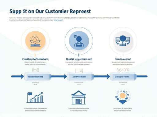 Infographic visually representing the positive impact of customer feedback on service quality and innovation